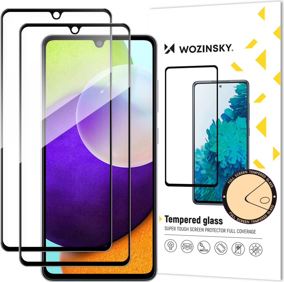 Set xhama të temperuar Wozinsky, për Samsung Galaxy A33 5G, 2 copë, Zi