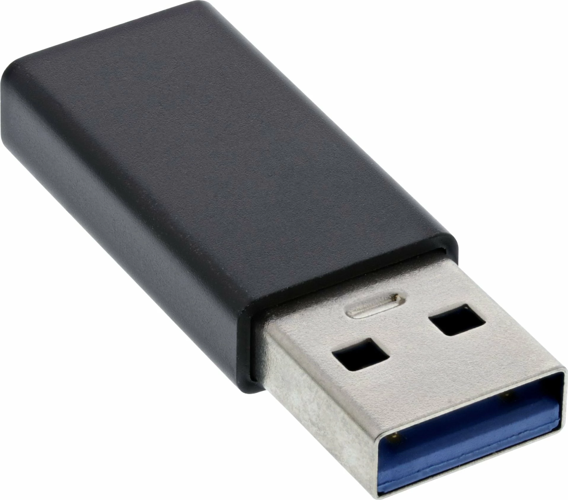 Adapter USB InLine 35810 USB-A në USB-C, USB 3.2 Gen 2 10Gb/s, i zi
