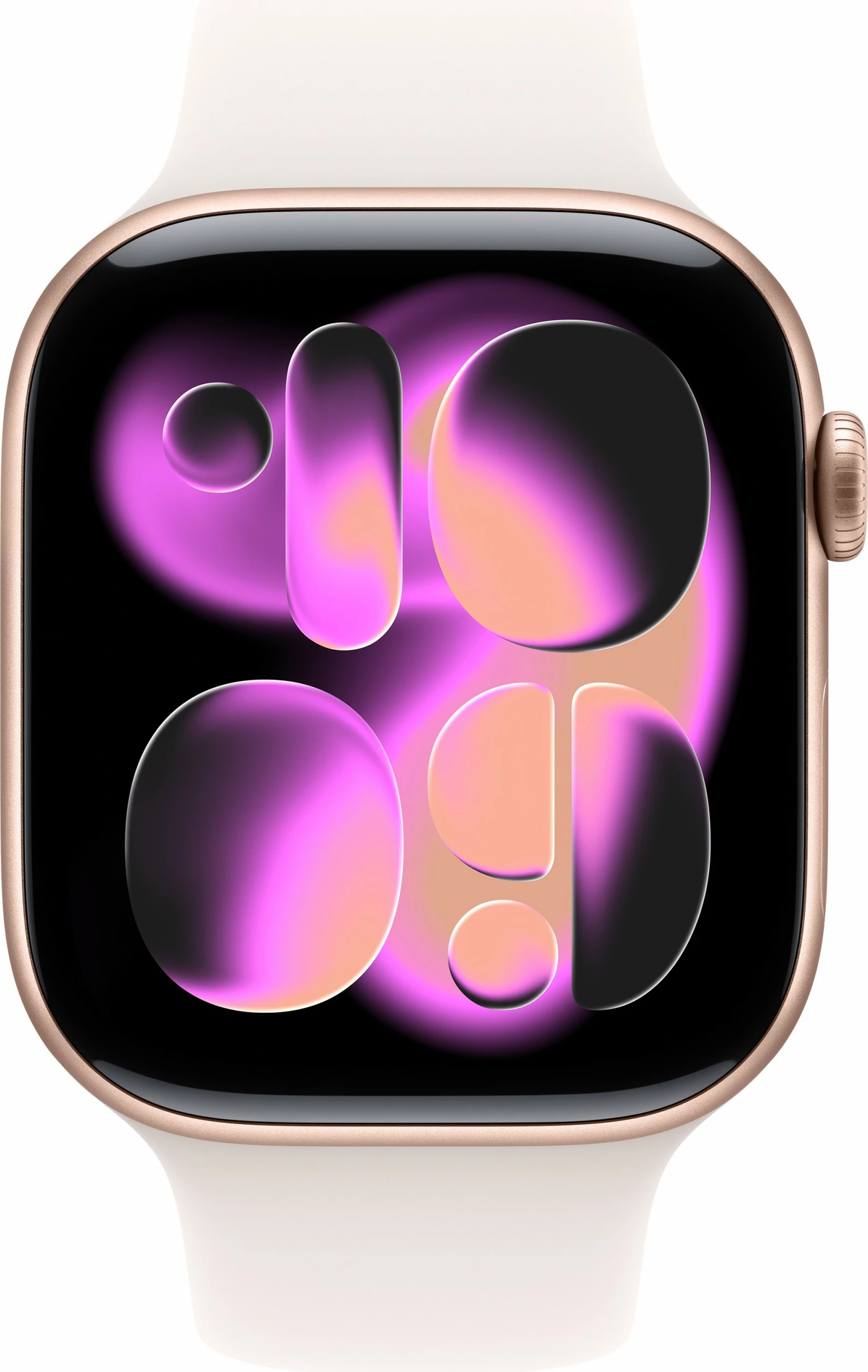 Smartwatch Apple Watch S11, 46mm, alumini, rosegold, rrip sportiv rozë e zbehtë M/L