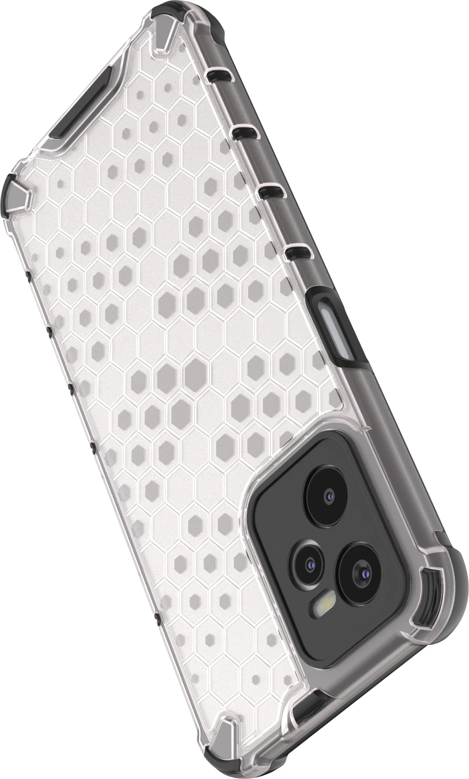Mbështjellës Hurtel Honeycomb për Realme C35, Transparent