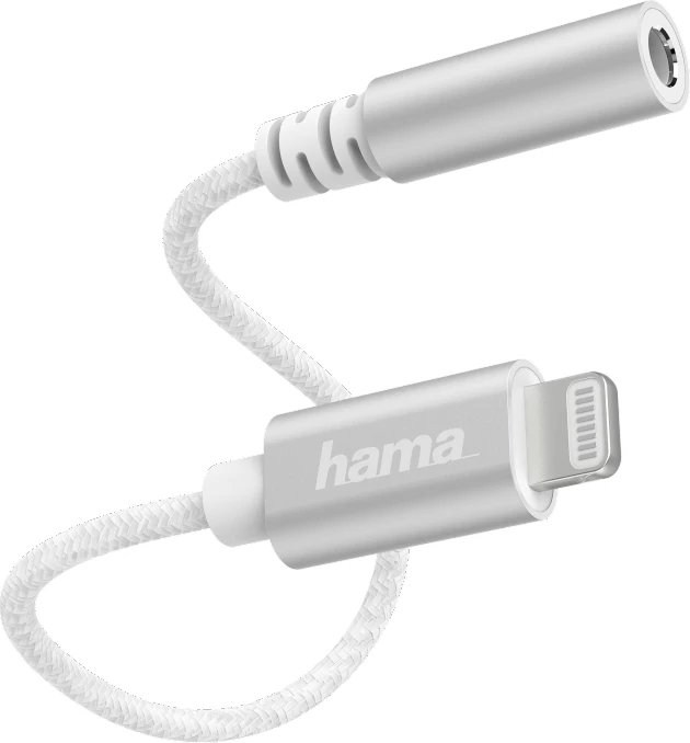 Kabllo Hama, lightning në 3,5 mm audio jack, e bardhë, 201523