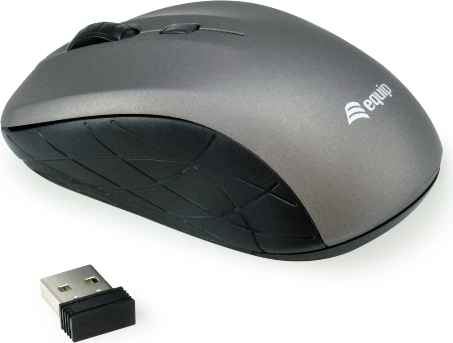 Maus wireless Equip Mini, optik, 1600 DPI, gri