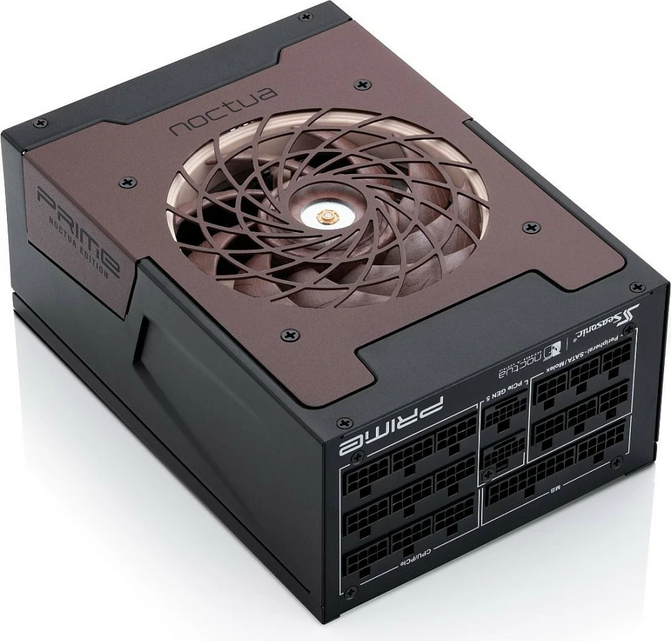 Furnizues rryme (PSU) Seasonic Prime TX-1600 Noctua Edition, 1600W, 80+ Titanium, Fully-Modular, ATX 3.1, kafe/zi