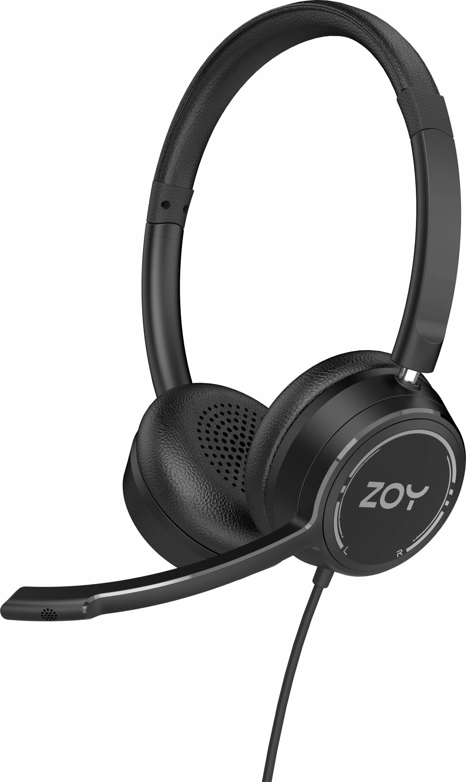 Kufje me mikrofon ZOY ZHS40, me kabllo 3.5mm + USB, driver 40mm, kontroll volum, zezë