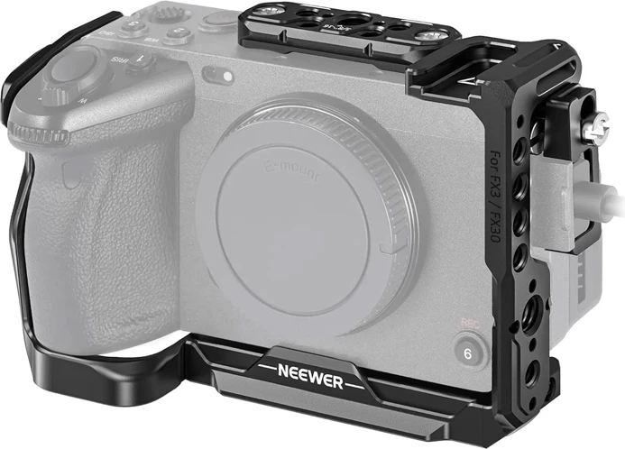 Kafaz kamere Neewer CA011 për Sony FX3/FX30, alumin, set 3 pjesë, i zi