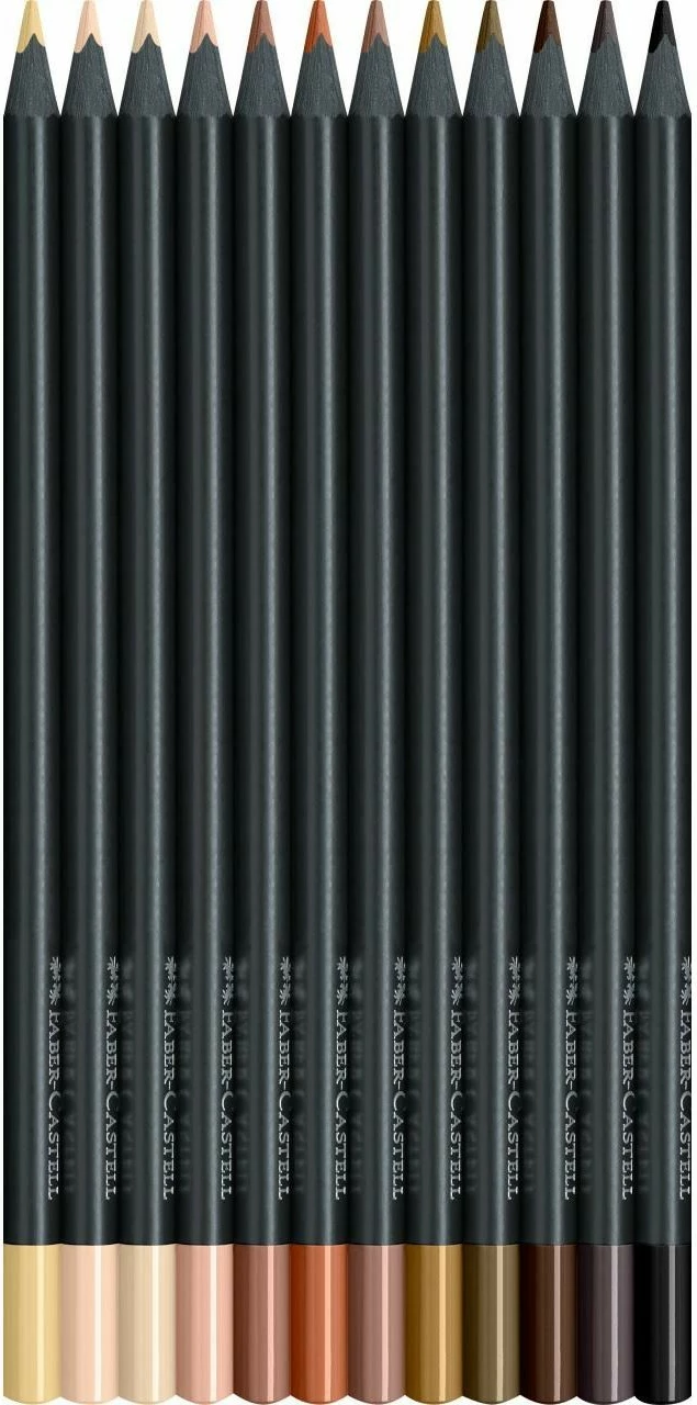 Set lapsa ngjyruese Faber-Castell 116414, 12 copë, ngjyra të përziera