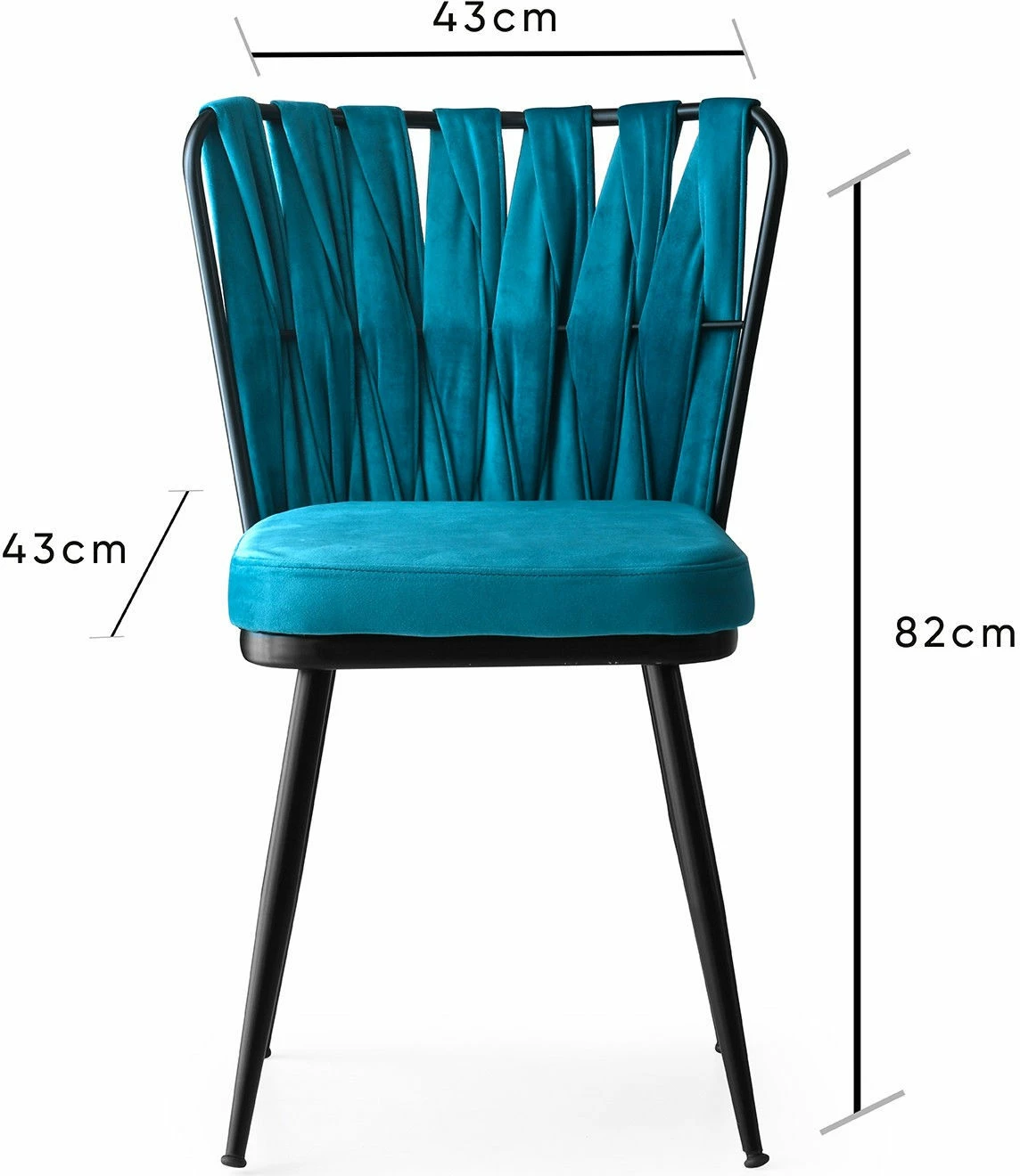 Set karrigash Hanah Home, model Kuşaklı, 2 copë, ngjyrë e zezë dhe blu, 228 V2