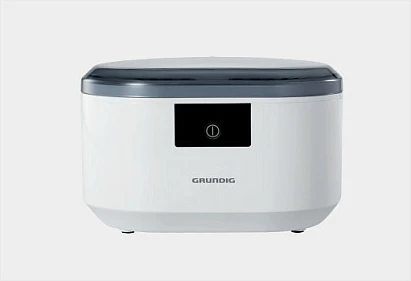 Pastrues ultrasonik Grundig UC 5620, 500 ml, 50 W, tank inox, bardhë/zi