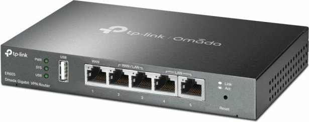 Router TP-LINK Omada ER605 Gigabit VPN, gri
