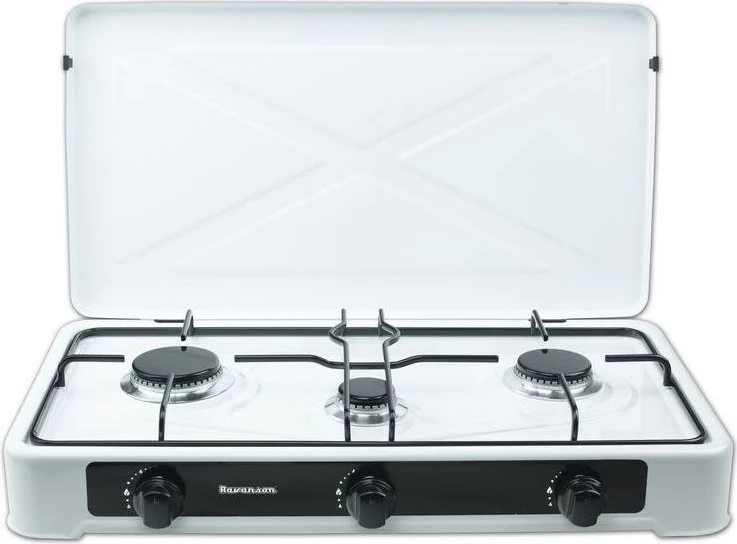 Reshov me 3 pllaka Ravanson, K-03TB, 60 cm, e bardhë