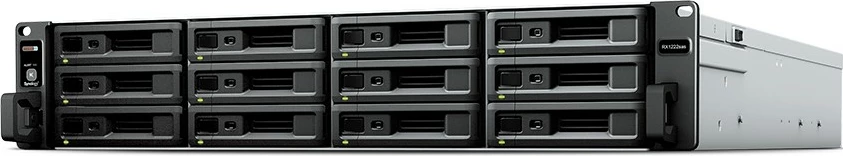 Kasë Synology RX1222sas, HDD/SSD, 2.5/3.5", SAS, Serial ATA, Hot-swap, Rack mounting, Ngjyrë e zezë