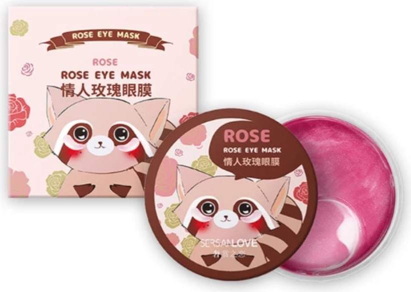 Maskë për sy hydrogel SersanLove Rose Eye Mask për femra, 60 copë