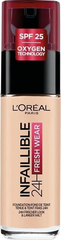 Krem pudër L'Oreal , Infaillible 020 , 32H Fresh Wear , SPF 25 + Vitamin C , 30 ml