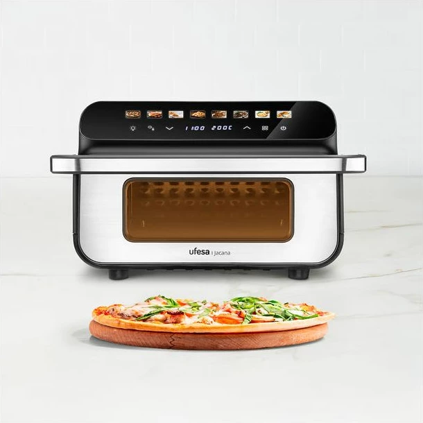 Fritezë me ajër të nxehtë UFESA Jacana 10 L 2000 W Air Pulse Ultra 360°C, e zezë/argjendtë