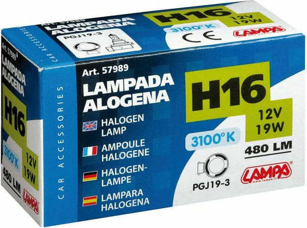 Lampa H16 12v Pgj19-3  Kuti