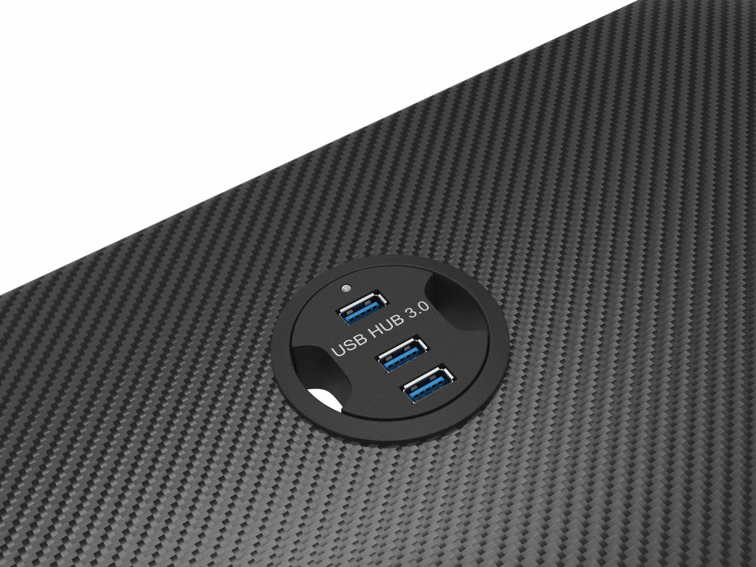 Tavolinë gaming GENESIS Holm 200 RGB 113 x 60 cm, e zezë