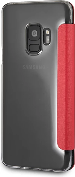 Mbështjellës Ferrari Urban Book për Samsung Galaxy S9, lëkurë, i kuq