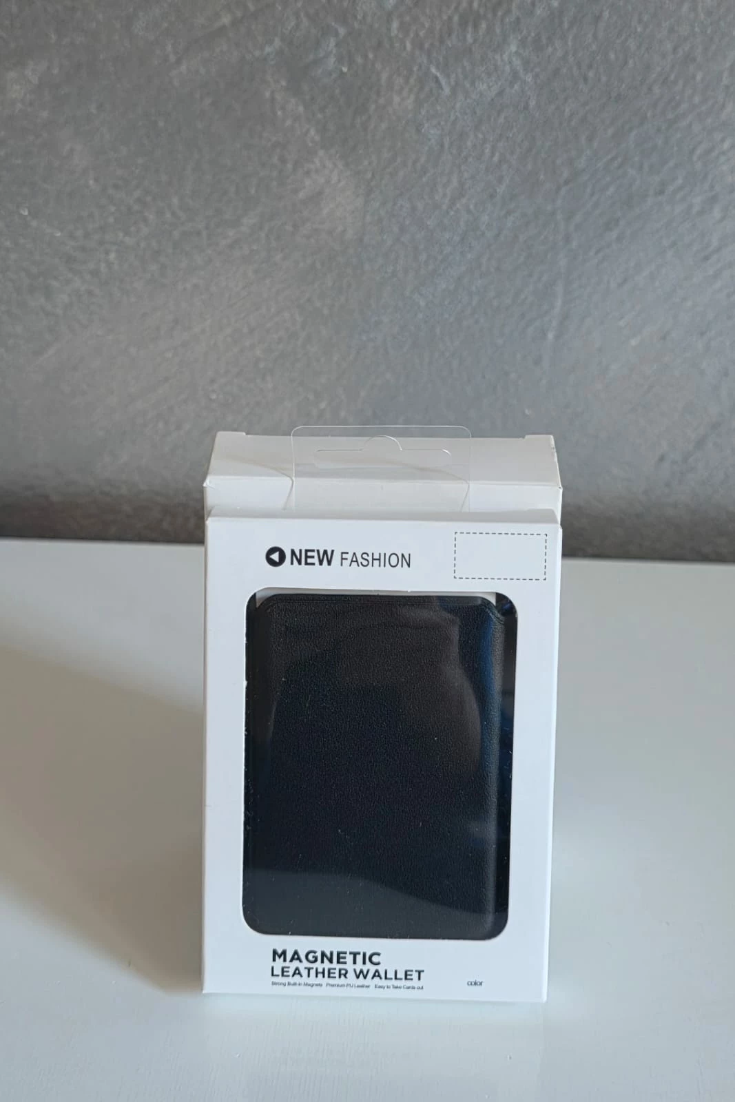 Portofol Magnetik prej Lëkure për Mbajtje Kartash dhe Telefoni