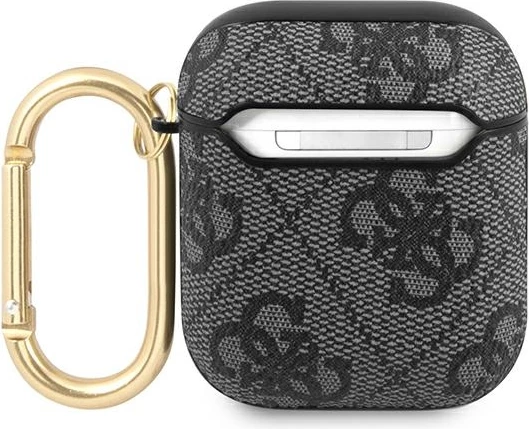 Mbështjellës Guess 4G Script Metal Collection për AirPods 1/2, Gri