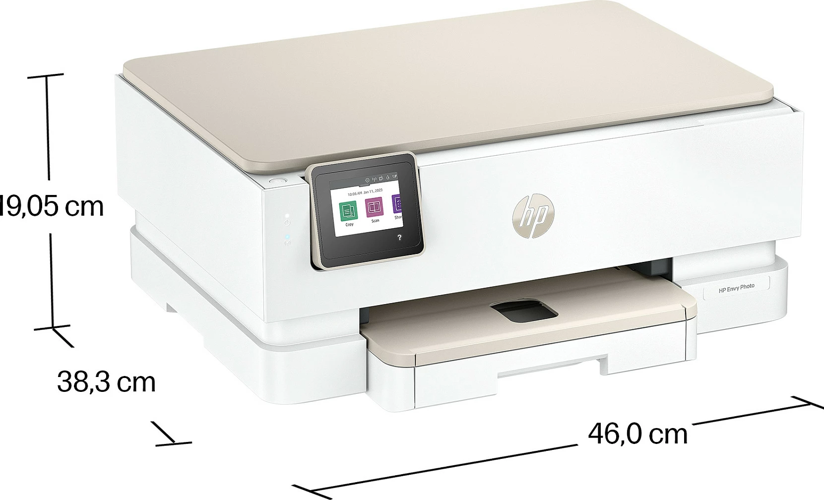 Printer multifunksional HP ENVY Photo 7230, wireless, inkjet me ngjyra, ADF 35 fletë, Light Portobello