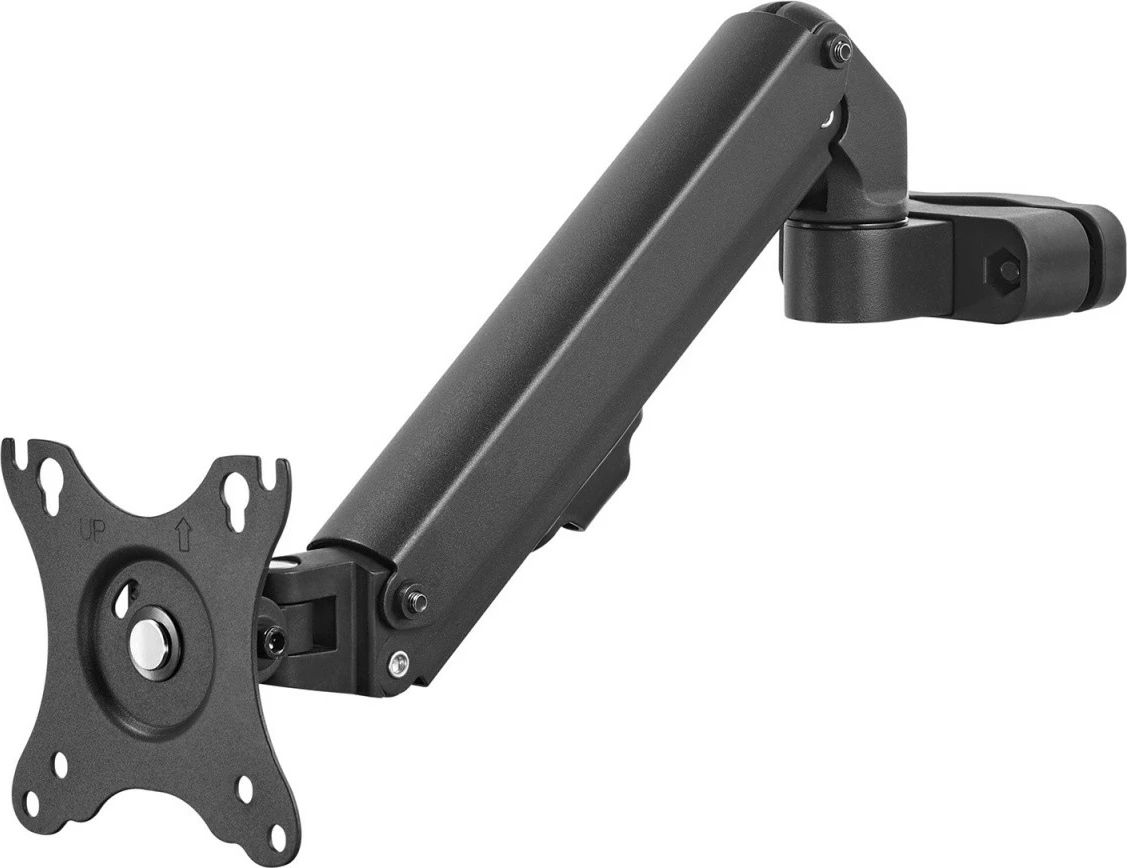 Mbajtës monitori Maclean MC-459 për tub/shtyllë, 17-27 inç, me gaz, i zi