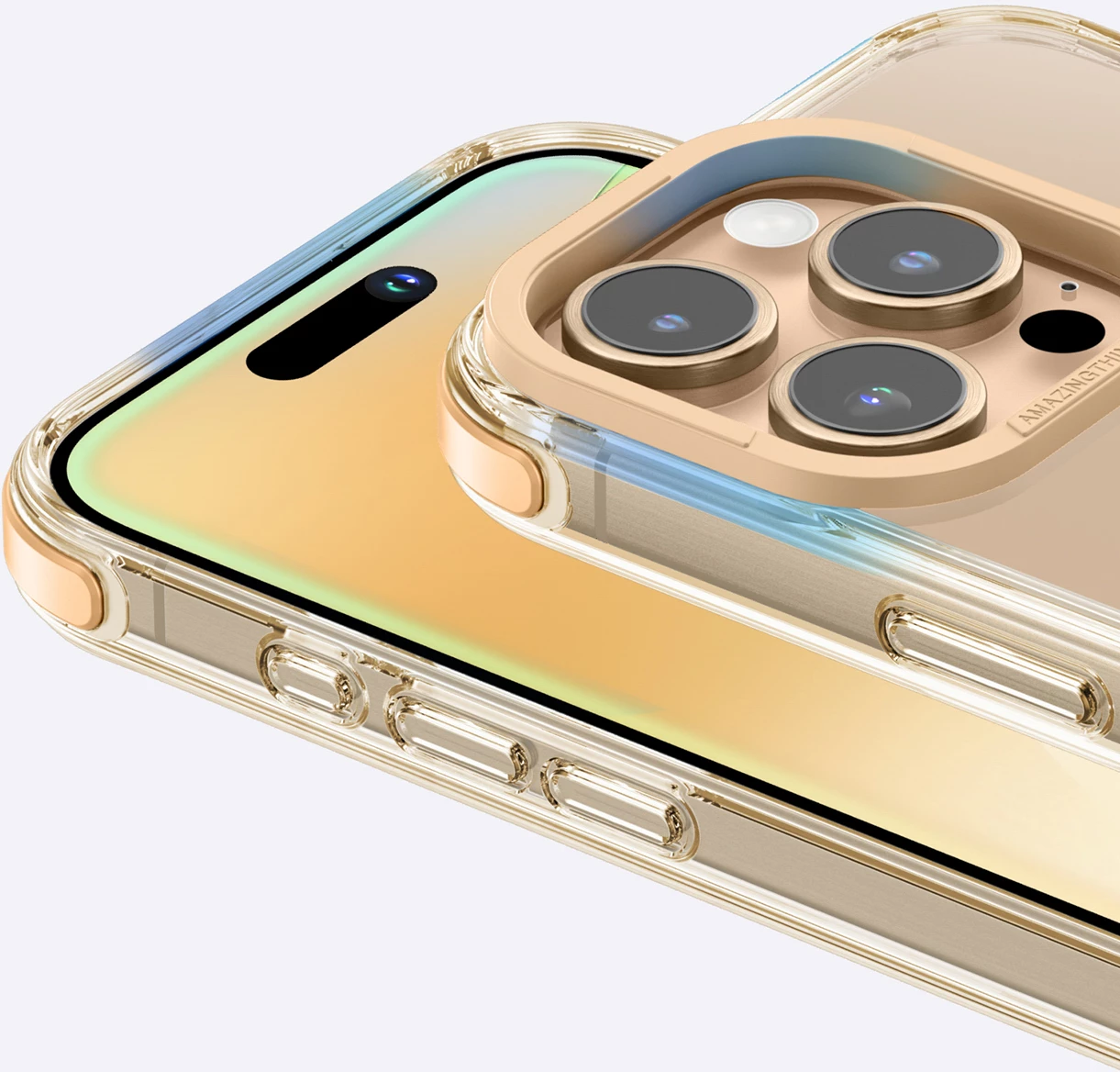 Mbështjellës AmazingThing Omni Mag Case për iPhone 16 Pro, rozë e artë