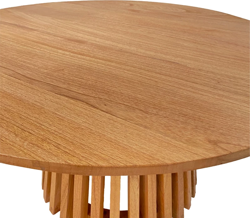 Tavolinë kafeje mindi, ngjyrë natyrale, D80x45cm