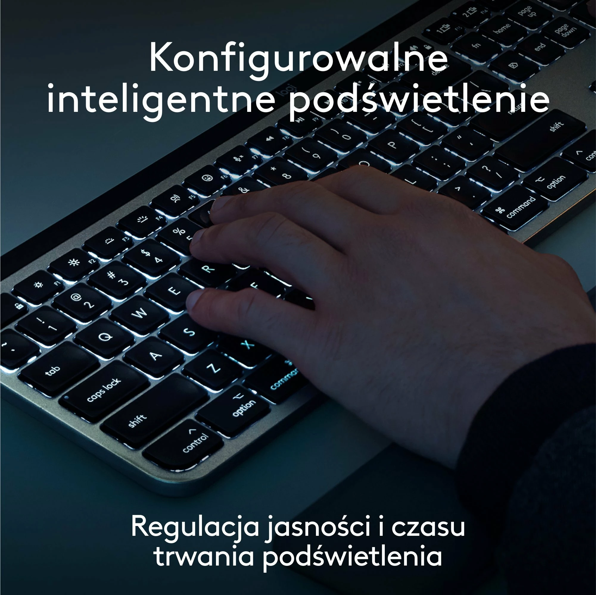 Tastierë Logitech MX Keys S for Mac 920-011638, wireless, US INTL, me ndriçim, me numpad, bardhë/gri
