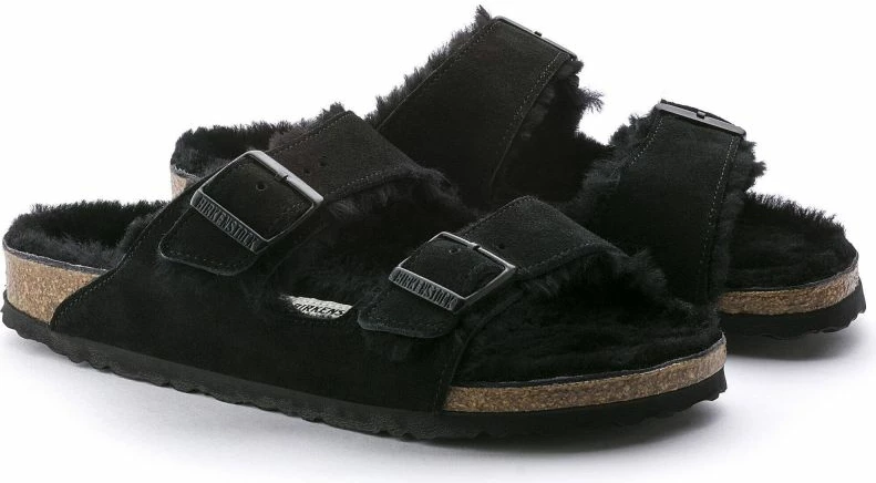 Papuqe femra Birkenstock, të zeza