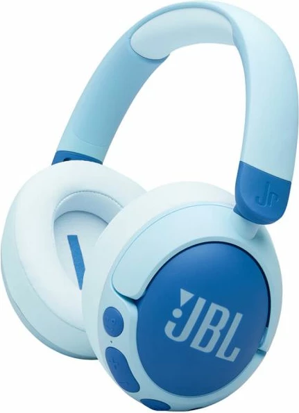Kufje JBL JR470NC Bluetooth over-ear për fëmijë, ANC, 50 orë bateri, blu