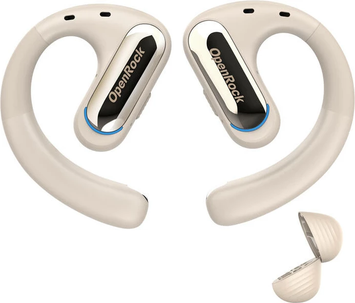 Kufje wireless sportive OneOdio OpenRock Pro, Bluetooth 5.2, bezhë