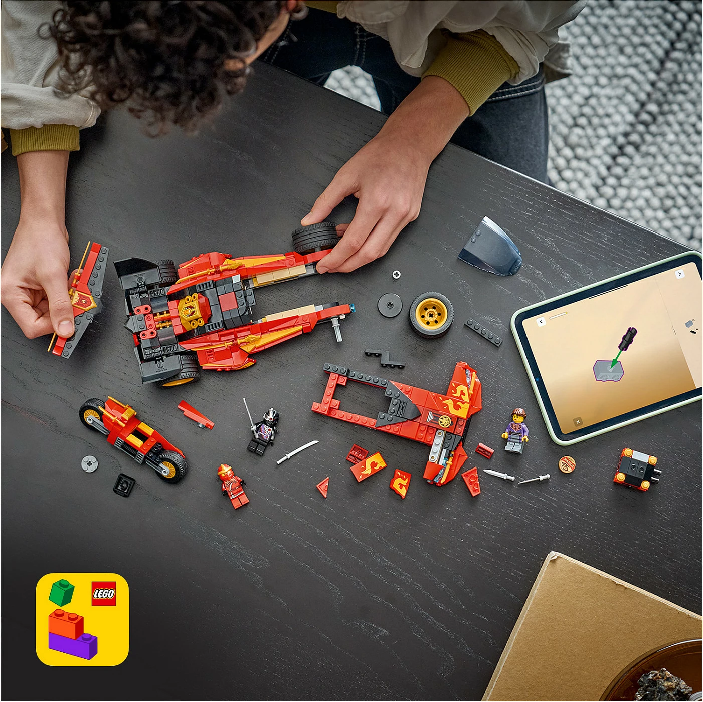 Set ndërtimi LEGO NINJAGO Legacy 71867 X-1 Ninja Supercar (15-vjetori), 691 copë, shumëngjyrësh