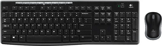 Set maus dhe tastierë Logitech Wireless Desktop MK270, wireless, QWERTZ, e zezë
