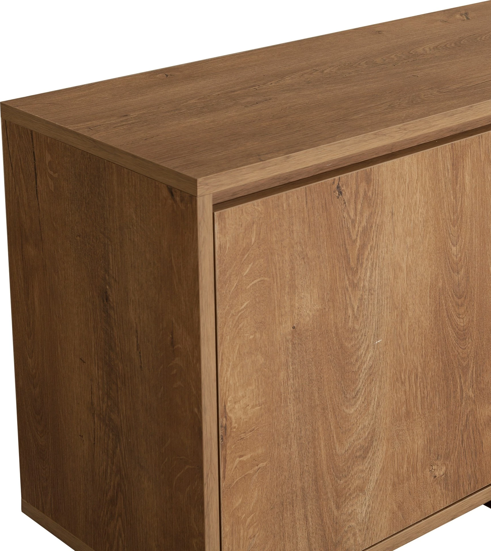 Set mobiljesh për dhomë dite, ngjyrë arre dhe e zezë, Skye Decor, Laxus Takım 17