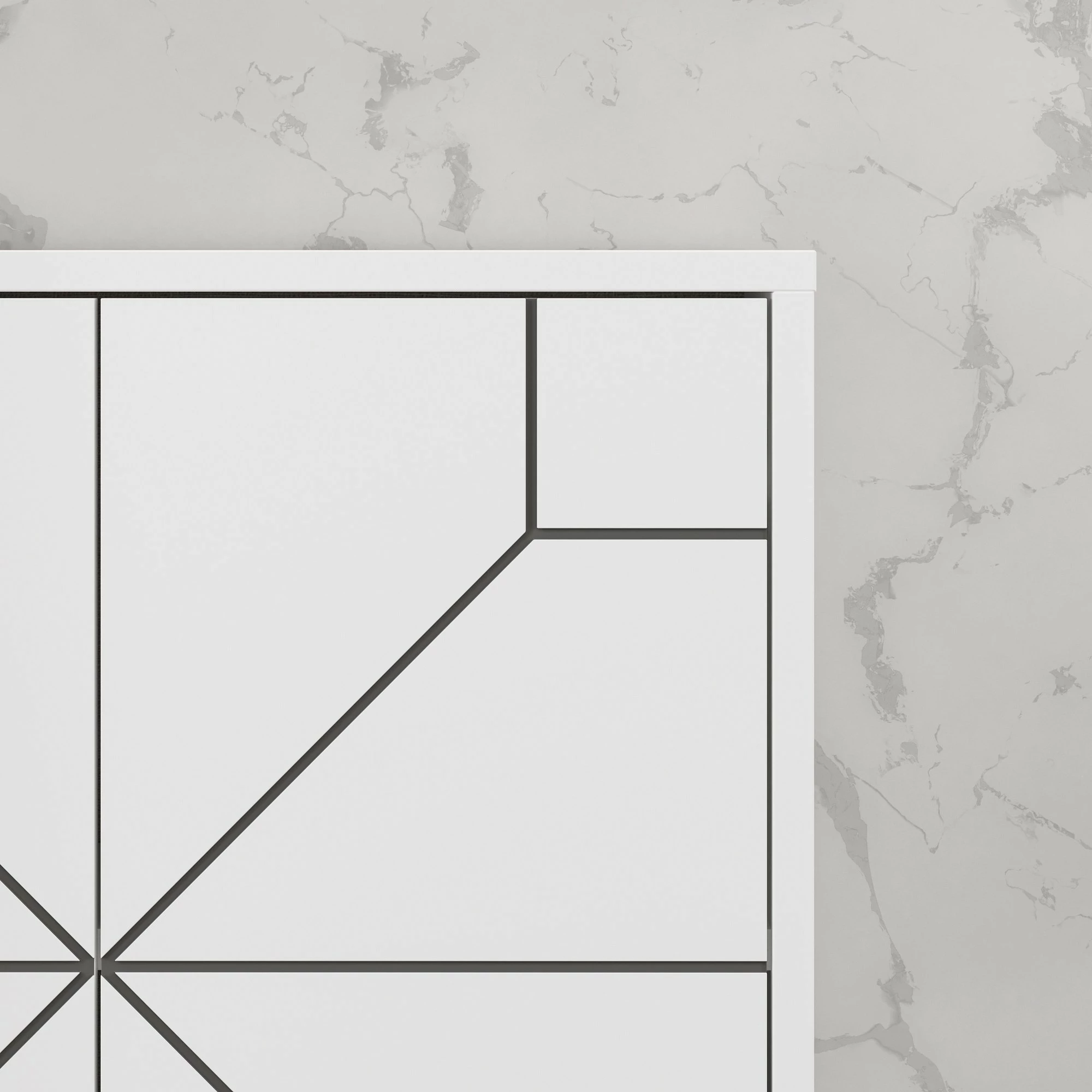 Dollap multifunksional Skye Decor, ngjyrë e bardhë, Dune