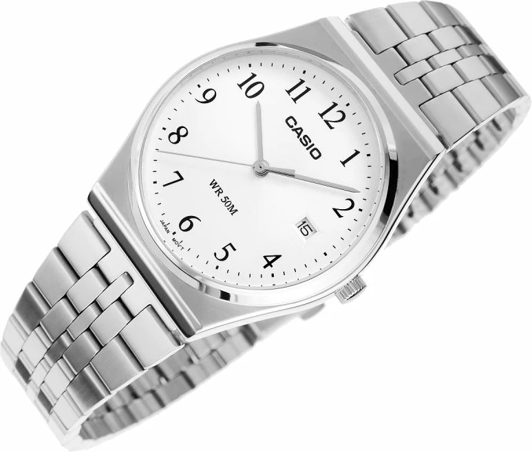 Orë dore për meshkuj Casio, argjend