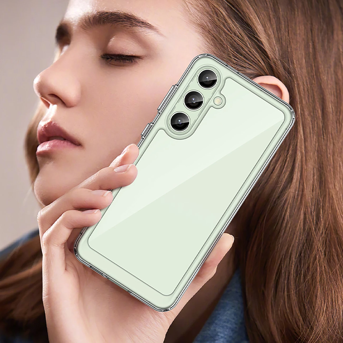 Mbështjellës Hurtel Outer Space Case për Samsung Galaxy S24 FE, Transparent