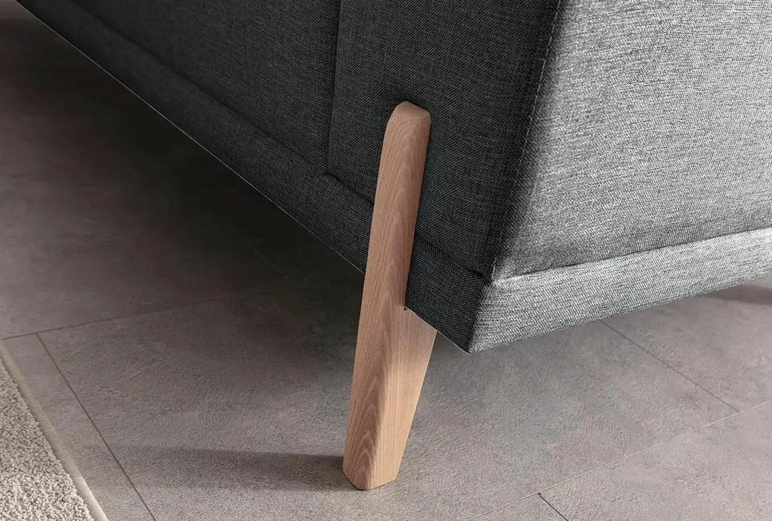 Kënd-sofë krevati Atelier del Sofa, mocha relax majtas, anthracite