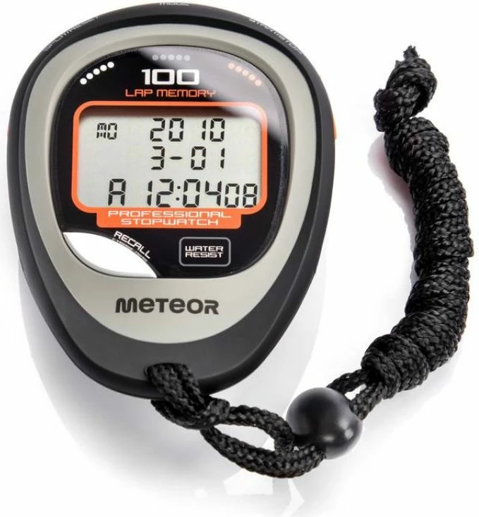 Kronometër Meteor, për meshkuj dhe femra, e zezë