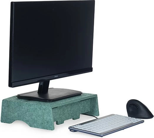 Stendë monitori BakkerElkhuizen Q-Riser 90 Circular, 10-30 inç, 10 kg, e gjelbër