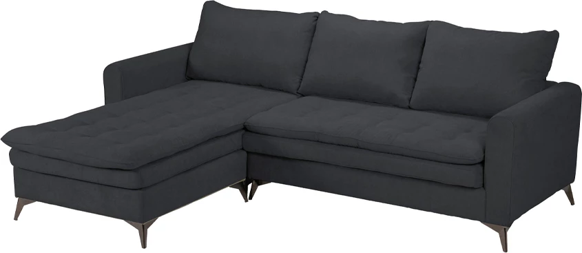 Kënd divani SCANDALO, antracit ASTI 15, 265x188x99cm, kënd i kthyeshëm