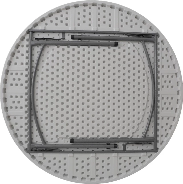 Tavolinë konferencash/katering një pjesë, Comfort, e bardhë, rrumbullake, 150x74cm