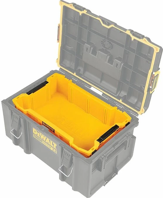 Tabakë organizuese për kuti veglash Dewalt TOUGHSYSTEM 2.0 DWST83408-1 470 x 310 mm, e verdhë