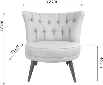Karrige wing, indigo blue, Richland Atelier del Sofa