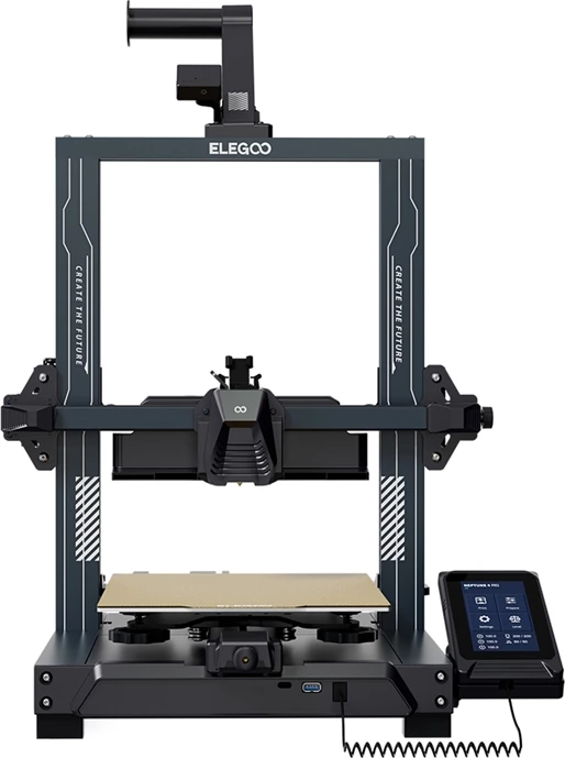 printer 3D ELEGOO Neptune 4 Pro 225×225×265 mm 500 mm/s Klipper 300°C auto-level 121 pika LAN/USB