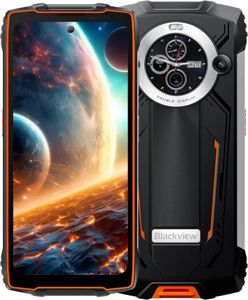 Celular rugged Blackview BV8200 12/256GB, 6.5" 120Hz, 8800mAh, IP68/IP69K, portokalli