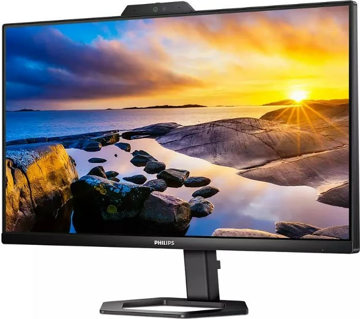 Monitor Philips 24E1N5300HE/00 23.8\" IPS FHD USB-C me webcam Windows Hello Pivot, i zi