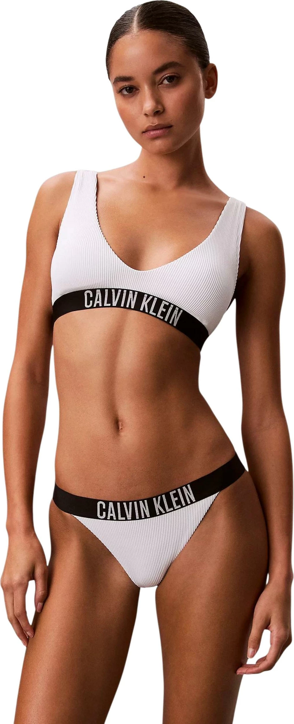 Të poshtme noti për femra Calvin Klein Jeans Brazilian LV00Q61213, të bardha
