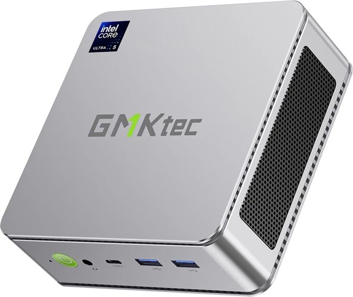 Kasë mini GMKtec K9, Intel Ultra 5 125H, 32GB RAM, 1TB SSD, Windows 11 Pro, Gri