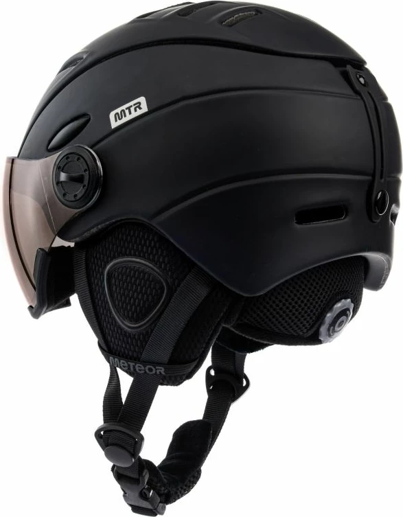 Helmetë skijimi Meteor për të rritur, e zezë [Madhësia: Standarde]